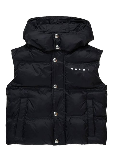 Piumino smanicato con logo MARNI KIDS | M01539 M00LY0M900